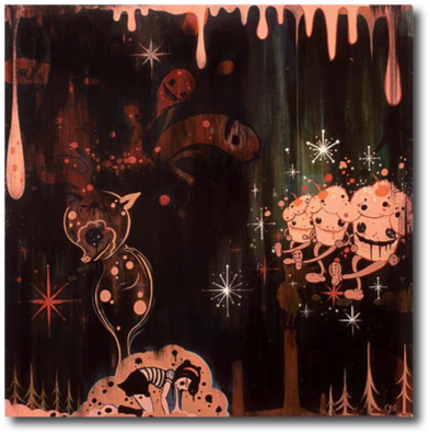 Meatcake
Camille Rose Garcia, 2001
48” x 48” Meatcake
Camille Rose Garcia, 2001
48” x 48”